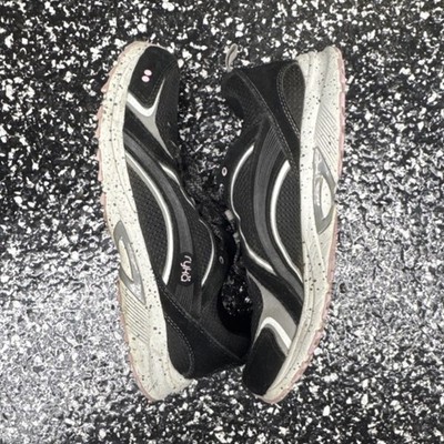 Ryka Sky Walk Trail Black Gray Pink women s Athletic Sneakers Leather Rubber