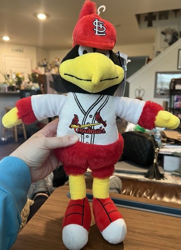 New! FOCO St. Louis Cardinals Fred Bird Mascot Plush 14 Inches MLB Baseball NWT