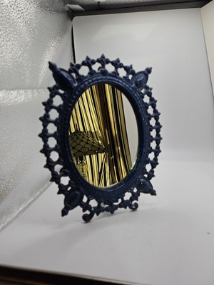 Antique Cast Iron Oval Dresser Mirror