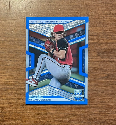 #ad Dylan Questad 2023 Panini Elite Extra Edition Aspirations Blue #112 Twins 349 $1.99