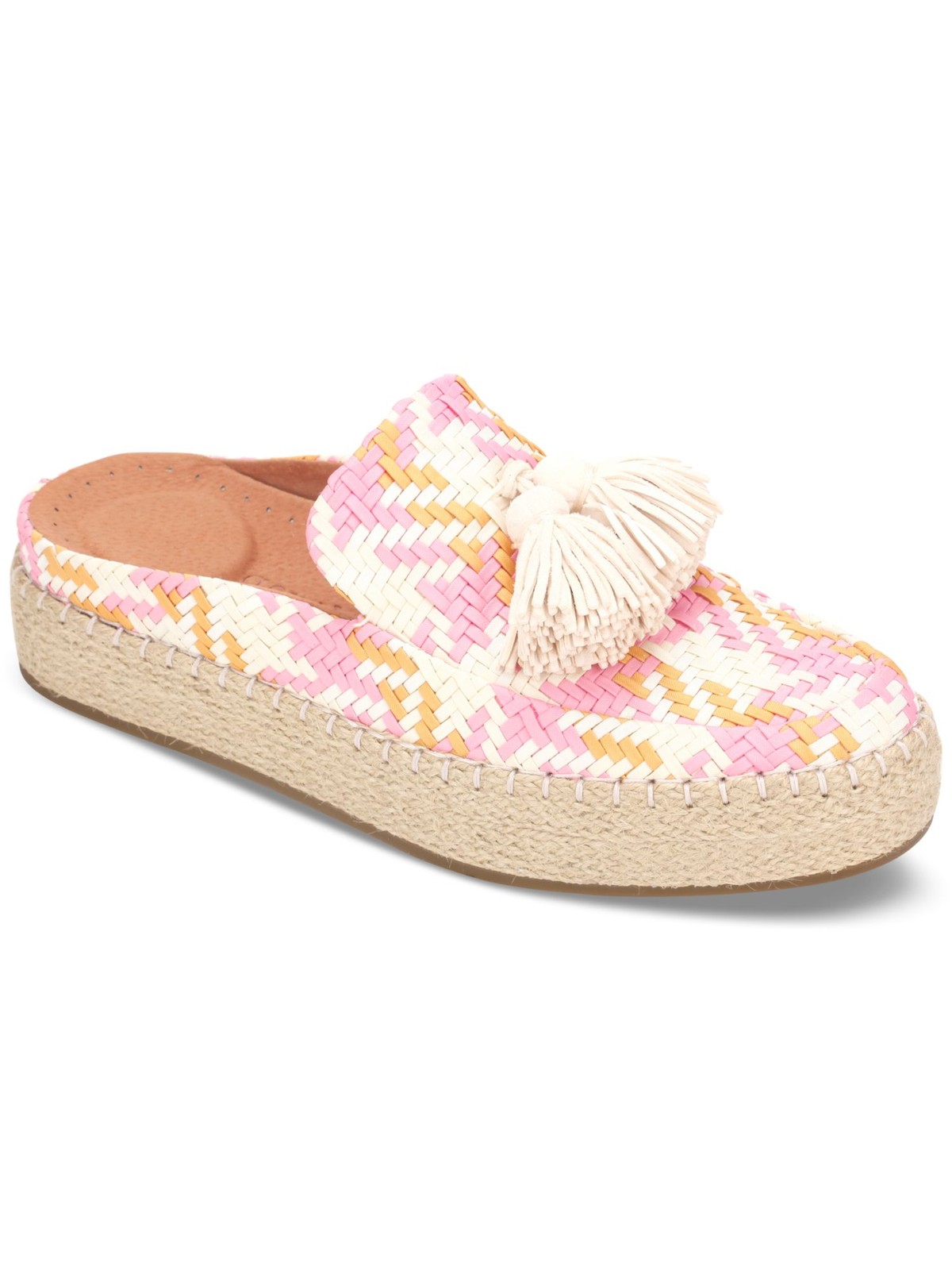 GENTLE SOULS KENNETH COLE Womens Pink Rory Toe Platform Slip On Mules 85 M 10090₽