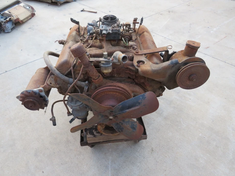 1962 62 Oldsmobile Rocket 394 V8 Engine & Transmission ~ Starfire Dynamic 88 98 - Image 2 of 4