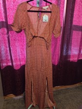 Hayden Los Angeles Womens Dress. Sz M. Brick. NWT. #525