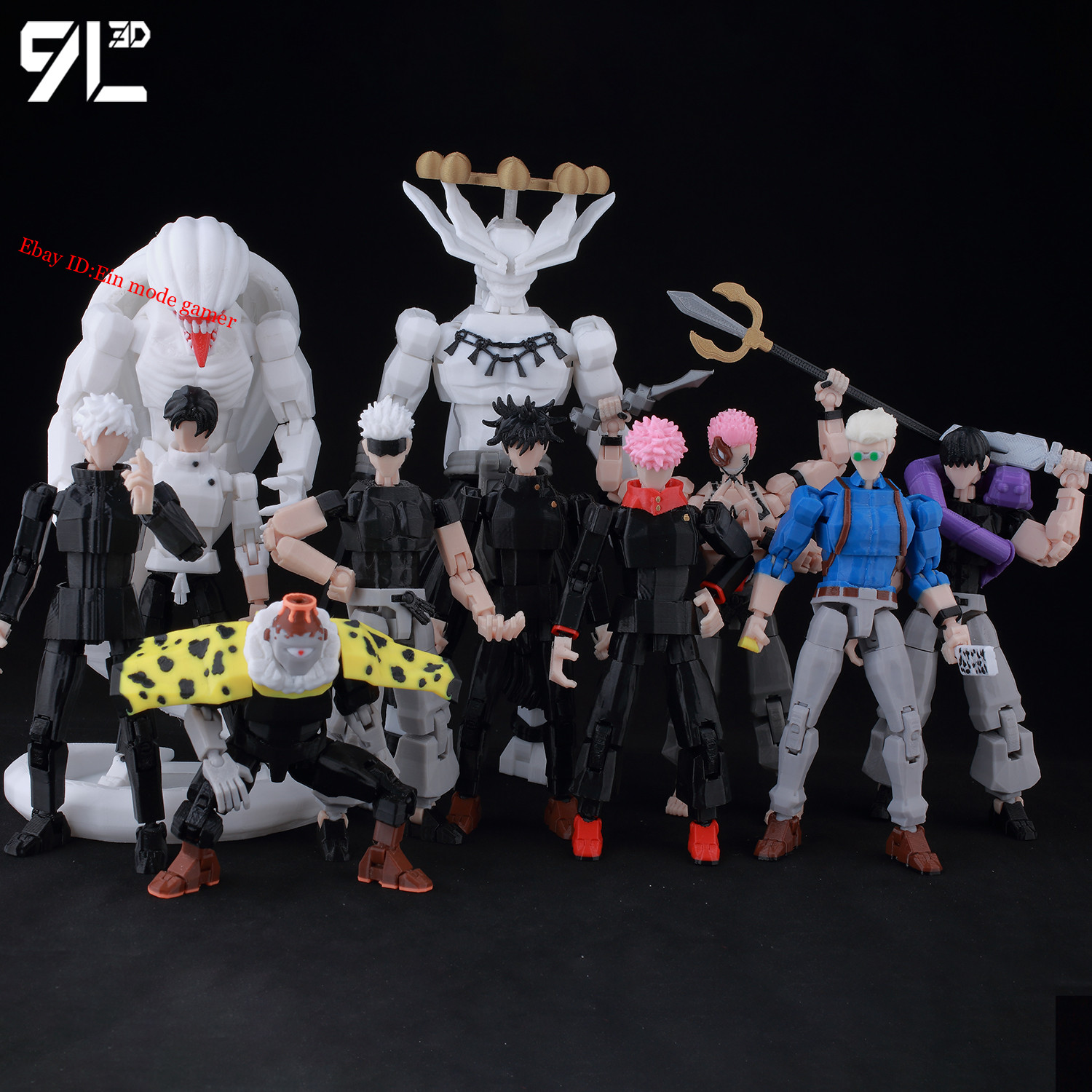 Figura de acción móvil Shapeshift de anime Jujutsu Kaisen Sukuna Dummy 13 impresa en 3D