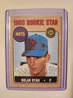 Nolan Ryan 1968 Rookie Star Reprint | Topps Archives Gold Medallion | Mets