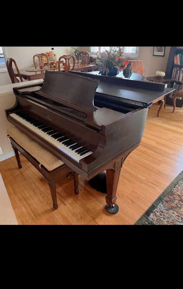 Piano de cola STEINWAY Baby modelo O de la década de 1930 - serie # 196842 Foto 3 de 4