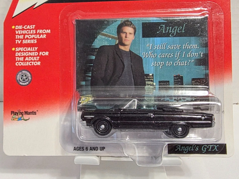 ANGEL TV SHOW ANGEL'S BLACK GTX JOHNNY LIGHTNING DIECAST CAR 2001 PLYMOUTH Foto 4 de 4