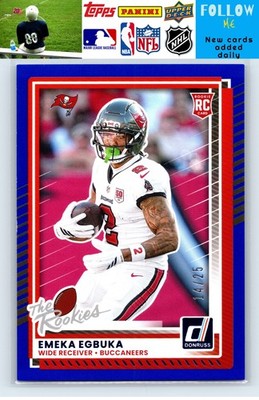 2025 Donruss The Rookies #DRH-56 Eemeka Egbuka Blue /25