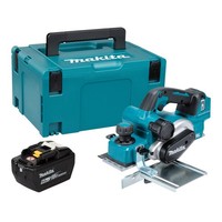Makita Dkp 181 Z Akku Hobel 18 V 82 Mm Brushless + 1X Akku 9,0 Ah + Makpac