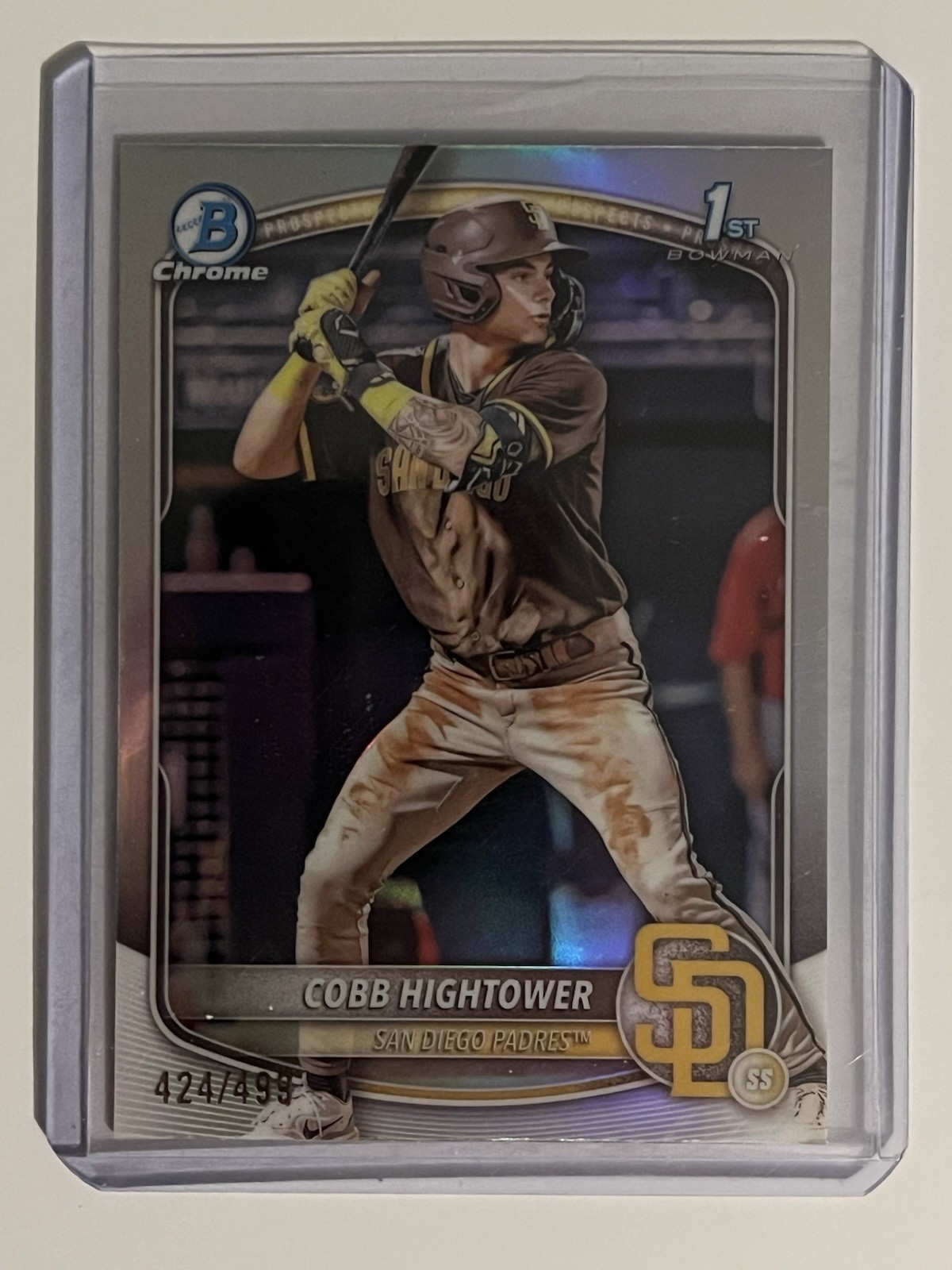 2025 Bowman - Chrome Prospects Cobb Hightower #BCP-104 Refractor /499 (RC)