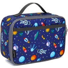 FlowFly Kids Lunch box Insulated Soft Bag Mini Cooler Back Large, Multicolor