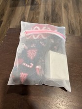 Christmas Sock Warmers, red, white and black has candy cane