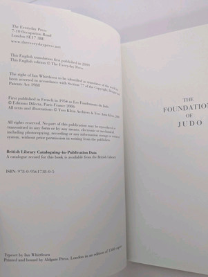 The Foundations of Judo - Yves Klein 1st Edition 2009