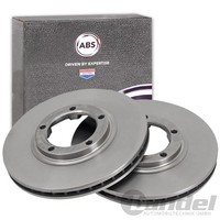 2X A.B.S. Bremsscheiben 254Mm Vorne Passend FüR Mitsubishi Delica L L400