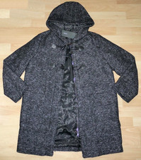 ZERO Mantel Gr.42 schwarz grau meliert Duffle...