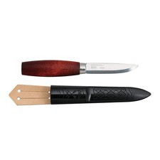 Morakniv Classic Red Birchwood Carving Knife 3 Inch Carbon Steel Blade