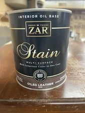 Zar 503 Oiled Leather Oil-Based Interior Wood Stain 1 Quart