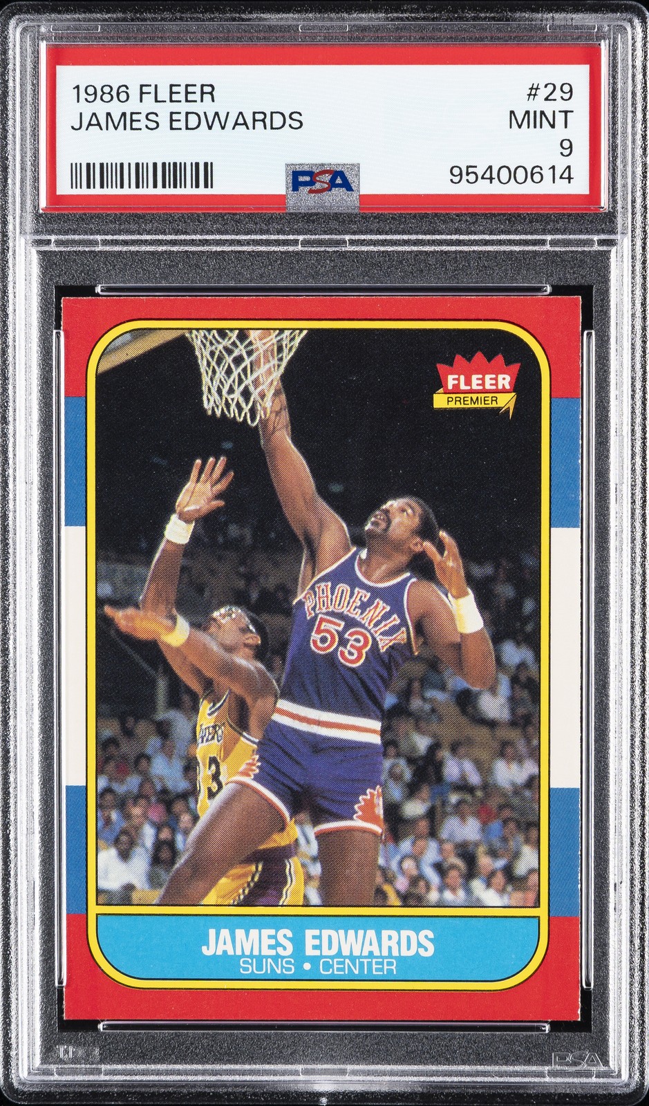 1986 FLEER #29 JAMES EDWARDS PSA 9