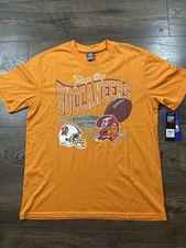 Tampa Bay Buccaneers Shirt Adult Retro Orange Creamsicle New With Tag Medium