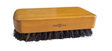 Vintage Wooden Shoe Brush With Mixed Bristles Made In USA