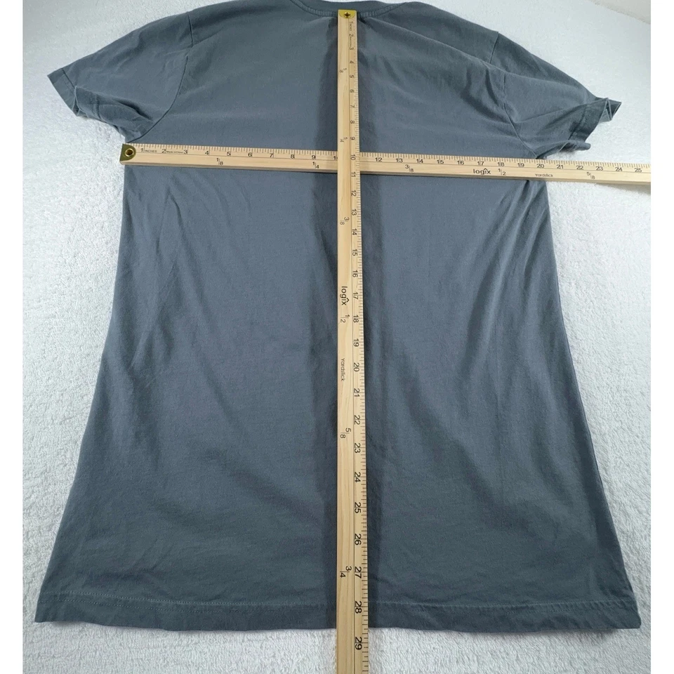 Revolution Shirt Mens M Dust Blue Embroidered EU Cotton Pocket Tee - Image 3 of 4