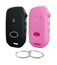 Silicone Rubber Key Fob Cover Compatible with 2019-2021 Kia Forte K5 NIRO Sel...