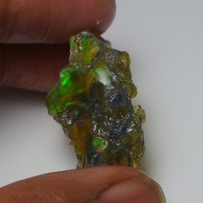 Ethiopian Oil Opal Specimen  30.65 cts Natural Rough Gemstone - Fire Opal Roug