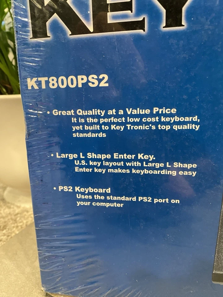 Key Tronic KT800PS2 Enhanced Keyboard 104-Key KT800P3 Vintage -NEW Sealed! - Image 3 of 4