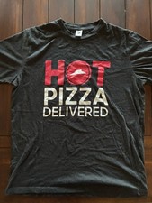 " Hot Pizza Delivered " Pizza Hut T-shirt  Mens Large