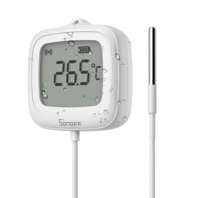 SONOFF SNZB-02LD Zigbee Waterproof Temperature Sensor LCD Display APP Monitoring