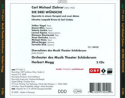 CARL MICHAEL ZIEHRER: DIE DREI WNSCHE NEW CD