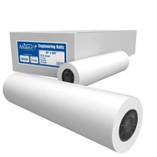Alliance Wide Format Paper Rolls Bond Engineering 36" x 500' x 3", 20lb. 2 Rolls