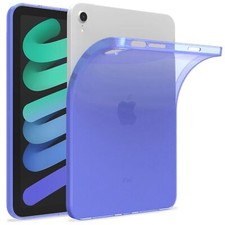 Transparent Silicone Rubber Cases Case for Apple iPad Air 4 Purple