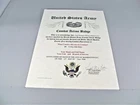 Army Combat Action Badge Medal Replacement Certificate CAB