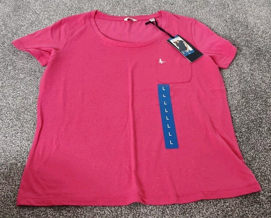 Jack Wills Womens Pink T-Shirt Top Short Sleeve Ladies Size Large