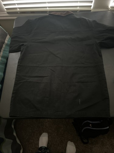 Vintage Denim & Co Denim Jacket Mens Large Black Blanket Lined - Picture 10 of 10