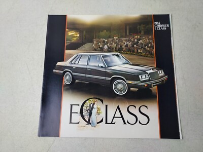 Vintage 1983 Chrysler E Class Sedan Car Fold Out Brochure Catalog 11'' x 10 1/2''