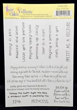 My Mind's Eye LITTLE GIRL Tiny Tales Vellum Stickers Quotes Sayings FREE SHIP