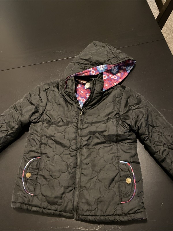 pink platinum girls puffer jacket Size 5/6