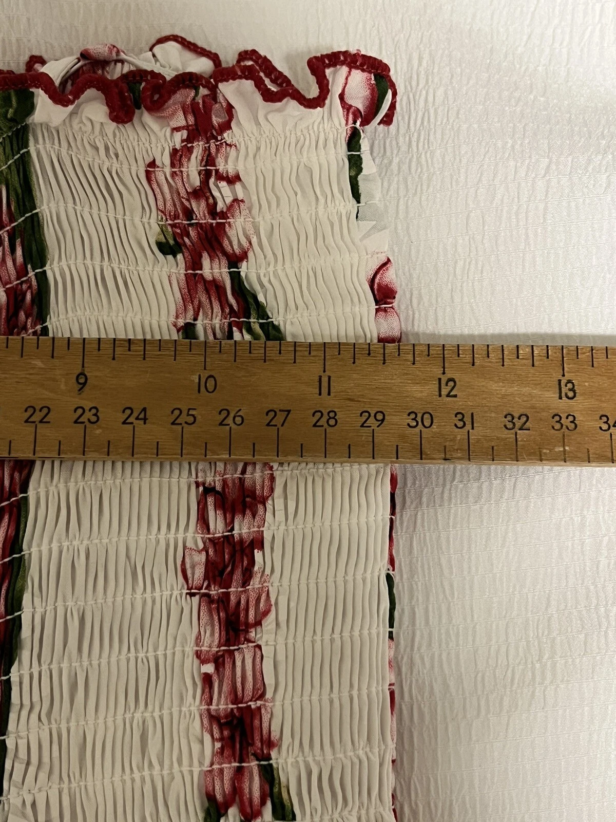 OFF WHITE Abito midi hawaiano Favant taglia unica bianco con stampa floreale rossa top affocato