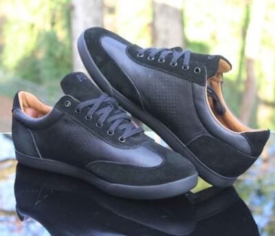 Polo Ralph Lauren Cadoc Suede Men s Size 12 Black Leather 14557 | eBay