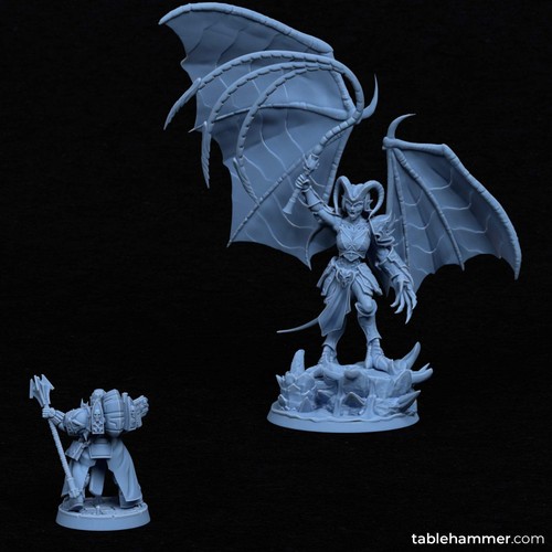 Nyssara la Maldita - Reina Demonio de las Sombras (Base de 60 mm) - Imagen 15 de 16