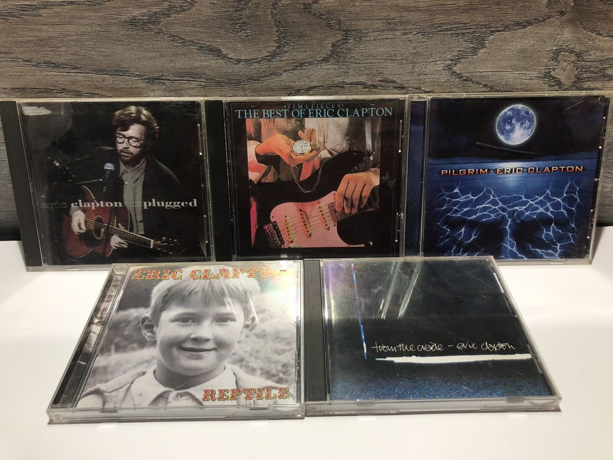 Eric Clapton CD Lot of 5 Pilgrim, Reptile, Unplugged, Best Of