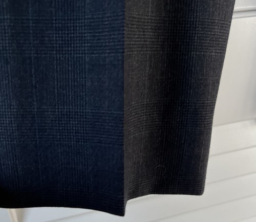 Hart Schaffner Marx Mens 2Pc Suit Gray/Blue Check Plaid Lightweight - Picture 14 of 18