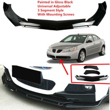 Add-on Universal For Pontiac G6 05-10 Front Underbody Lip Spoiler Splitter Black