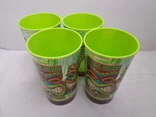 Lot of 4 Creative Converting Party Cups (22 Oz) - Tiki Time (Unused)#327305