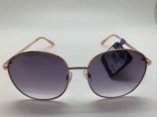 T13.5 Foster Grant KG 21 03 MCV Gold Metal Round Sunglasses 100 UV