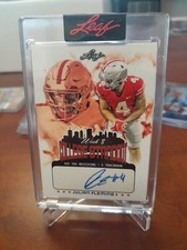 2022 Leaf College Standout Julian Fleming Week 8 Autograph 47/57 Ohio State