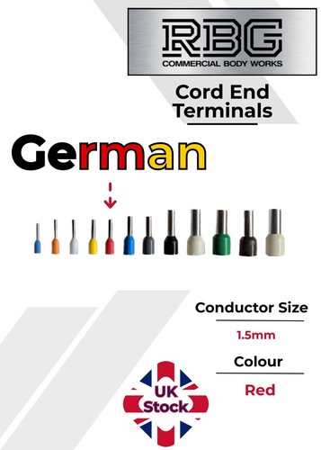 Insulated Cord End Terminal 0.25mm - 25mm French/German Single Ferrule Bootlace - Picture 17 of 45