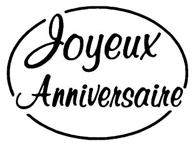 Tampons De Collection Collections Tampon Decoratif Joyeux Anniversaire J 19 Pec Nu